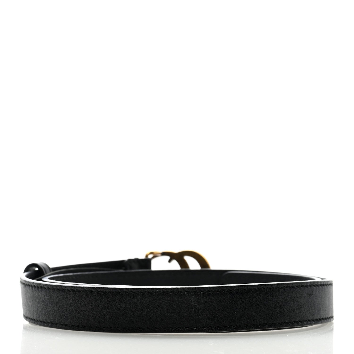 Gucci Calfskin Double G 20mm Belt 70 28 Black 2 of 3