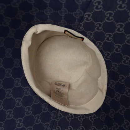 Gucci Denim GG Monogram Brim Hat M Blue 7 of 9