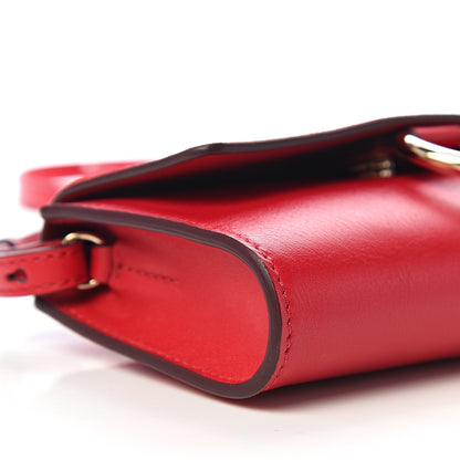 Chloe Suede Calfskin Mini Faye Shoulder Bag Tulip Red 7 of 10