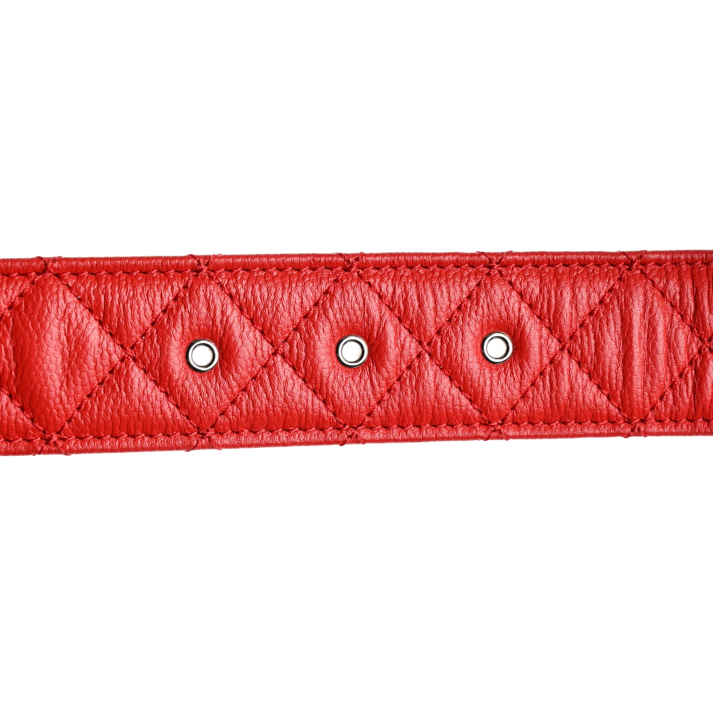 Caviar Quilted CC Chain Belt 65 26 Red