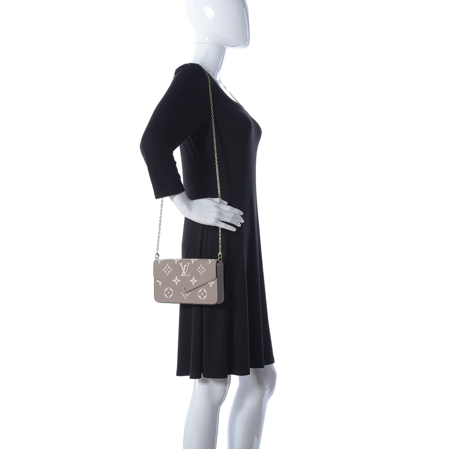 Empreinte Monogram Giant Felicie Pochette Tourterelle Creme