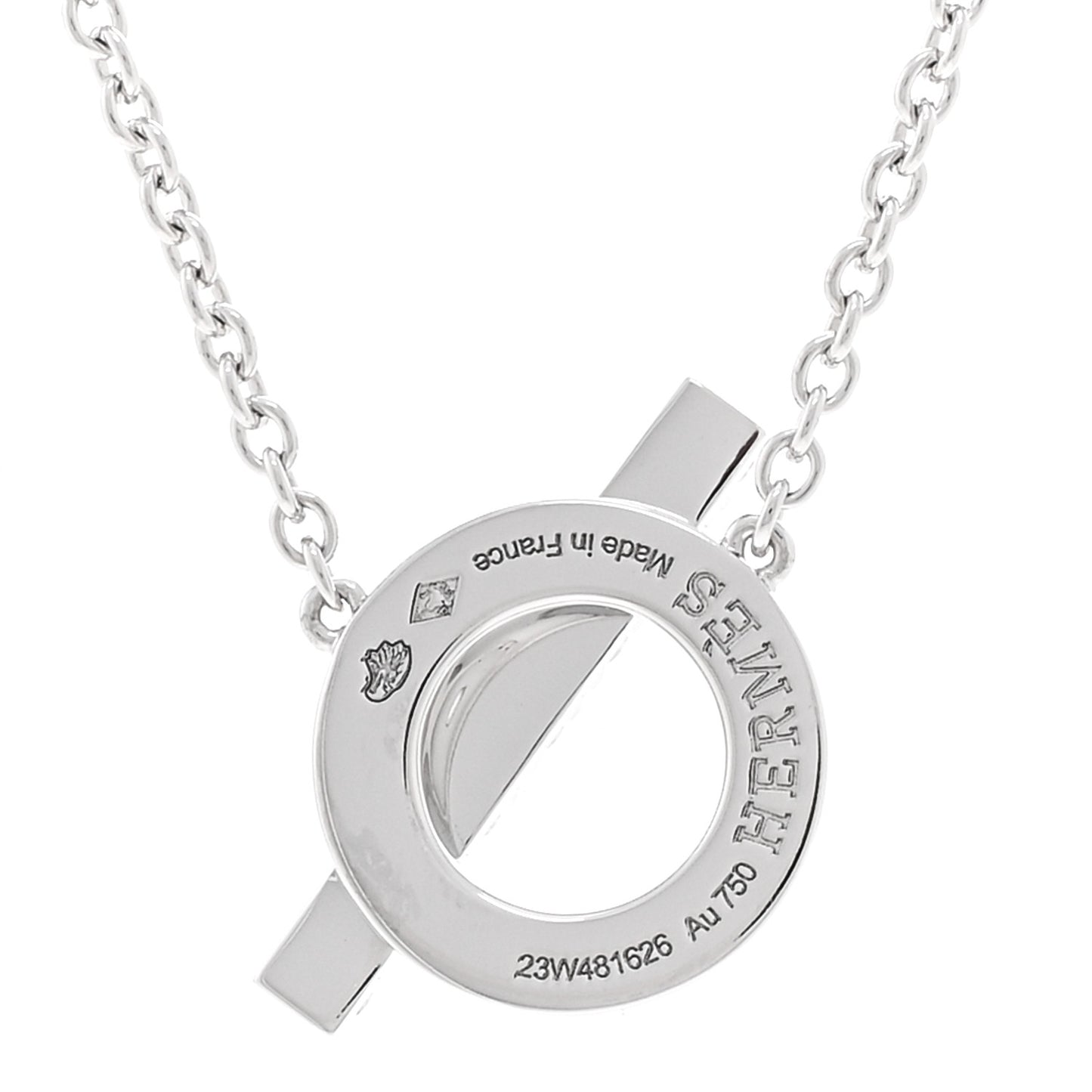 18K White Gold Diamond Finesse Pendant Necklace