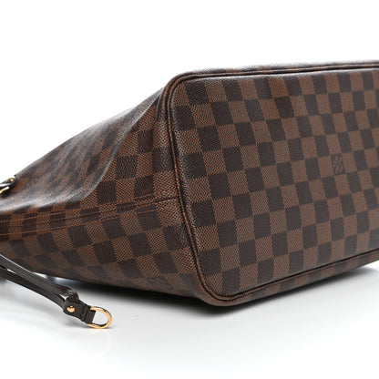 Louis Vuitton Damier Ebene Neo Neverfull MM Rose Ballerine 9 of 11