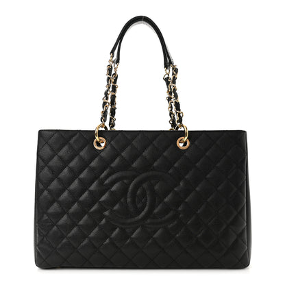 Chanel Caviar Quilted XL Grand Shopping Tote GST Black 1 of 17