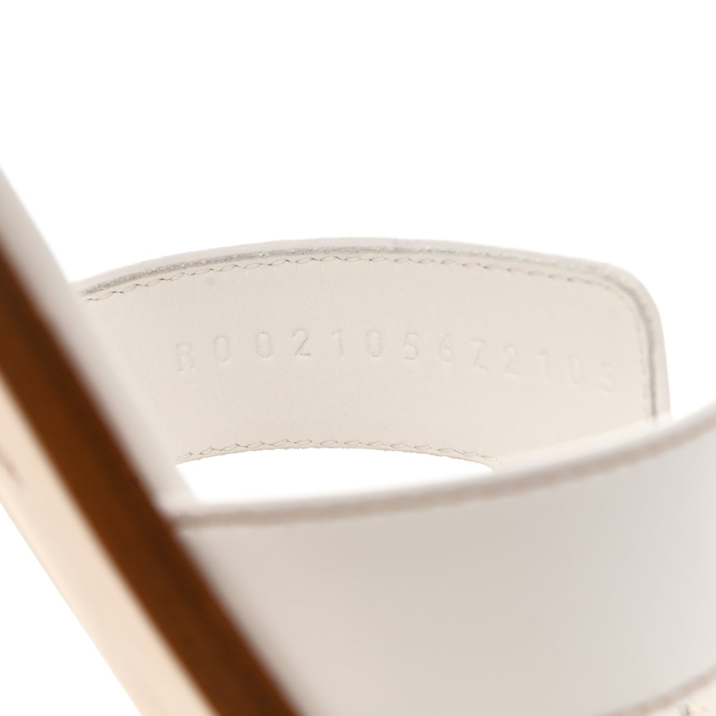 Box Calfskin Oran Sandals 37.5 White