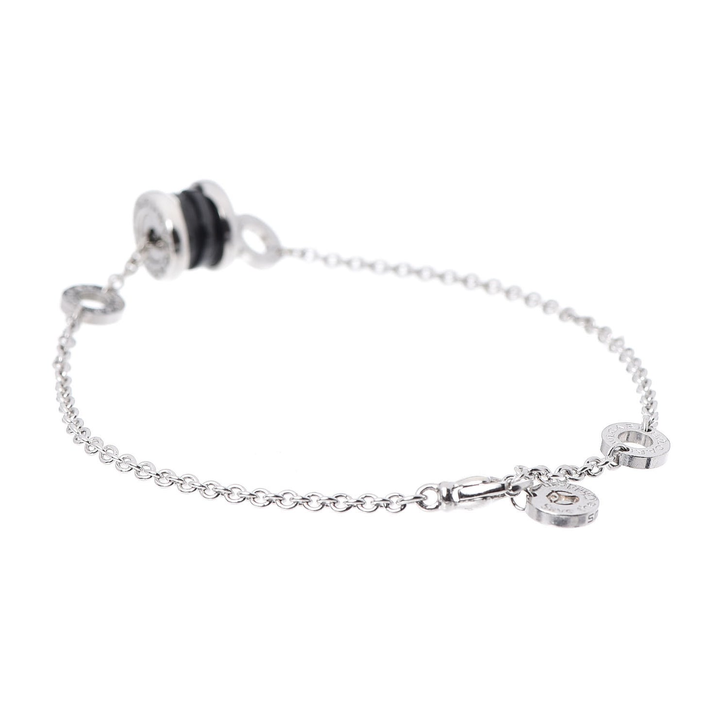 Sterling Silver Black Ceramic Save the Children Bracelet SM
