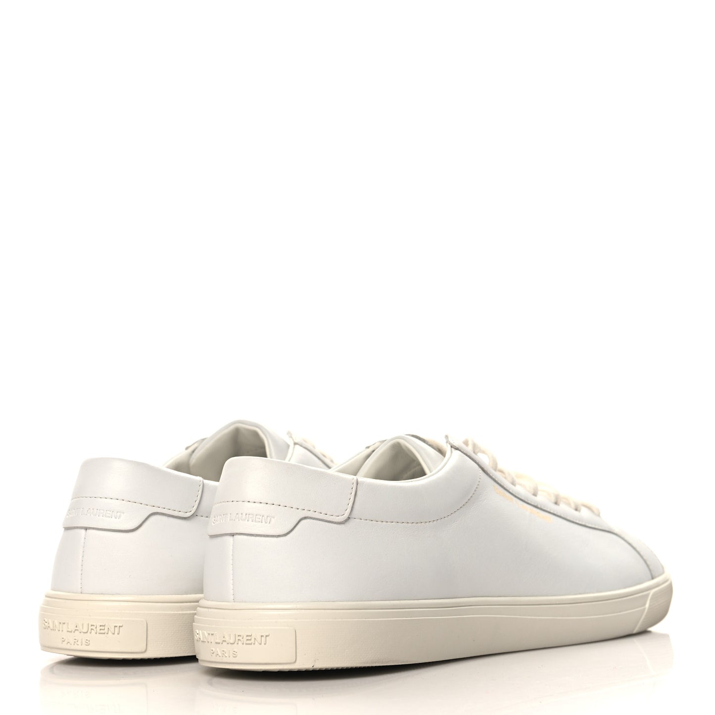 Calfskin Mens Andy Low Top Sneakers 45 Mystic White