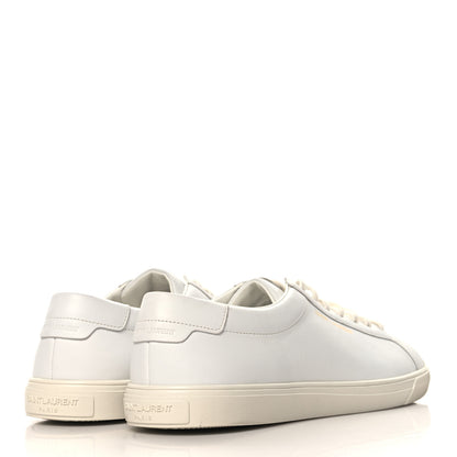 Saint Laurent Calfskin Mens Andy Low Top Sneakers 45 Mystic White 5 of 9