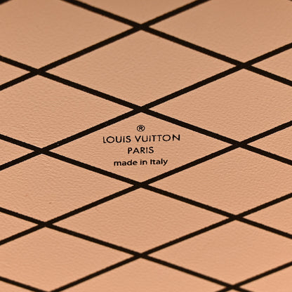 Louis Vuitton Calfskin Lace Flower Inlay Petite Malle Navy Black 6 of 10