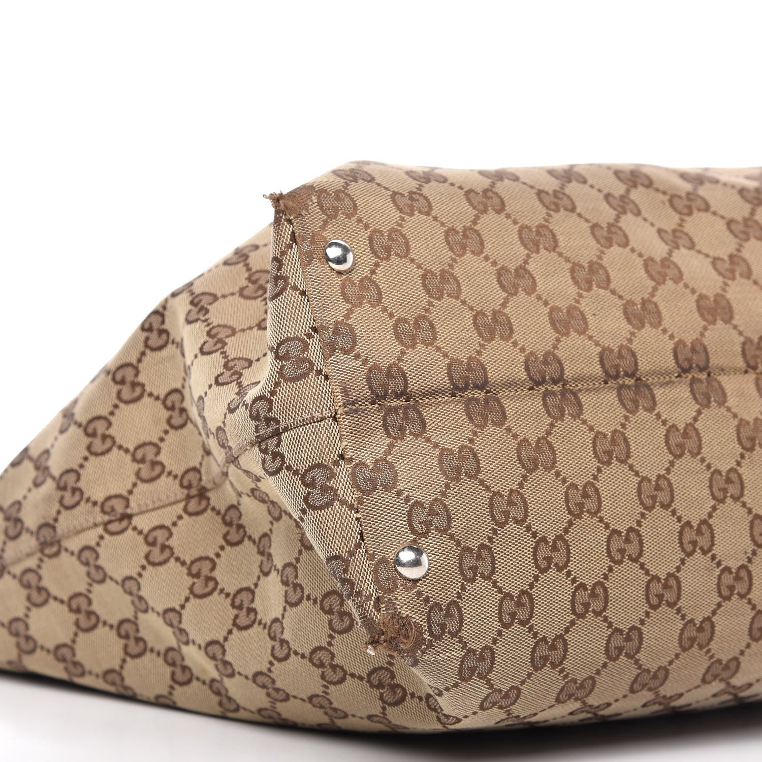Gucci Monogram Medium Icon Bit Tote Dark Brown 6 of 14