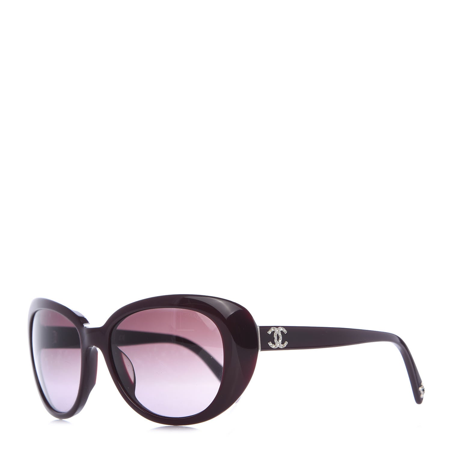 Chanel Crystal CC Sunglasses 5151-B Burgundy 1 of 6