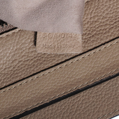Celine Drummed Calfskin Micro Luggage Dune 6 of 8