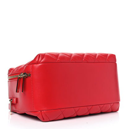 Chanel Lambskin Quilted Medium Trendy CC Bowling Bag Red 3 of 8