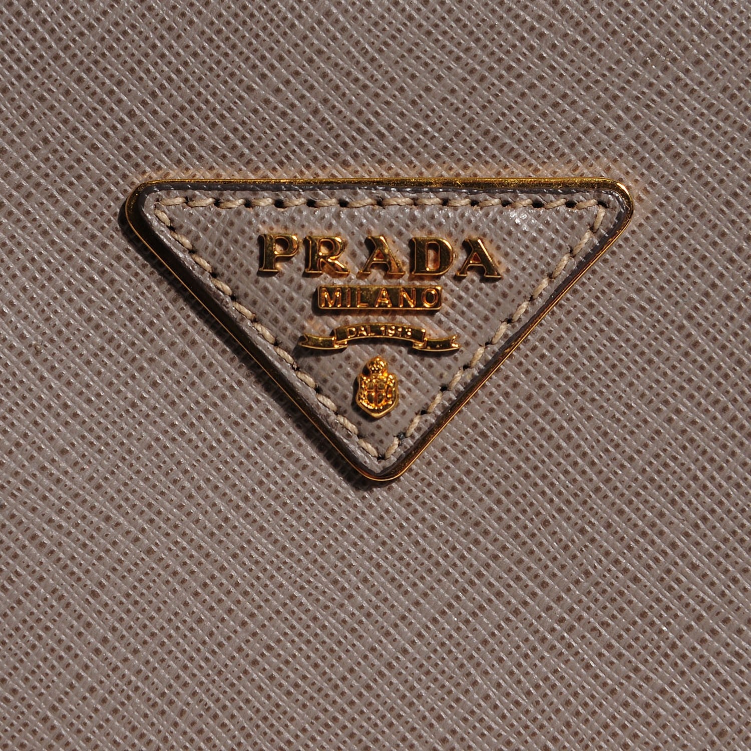 Prada Saffiano Lux Medium Double Zip Tote Argilla 7 of 12