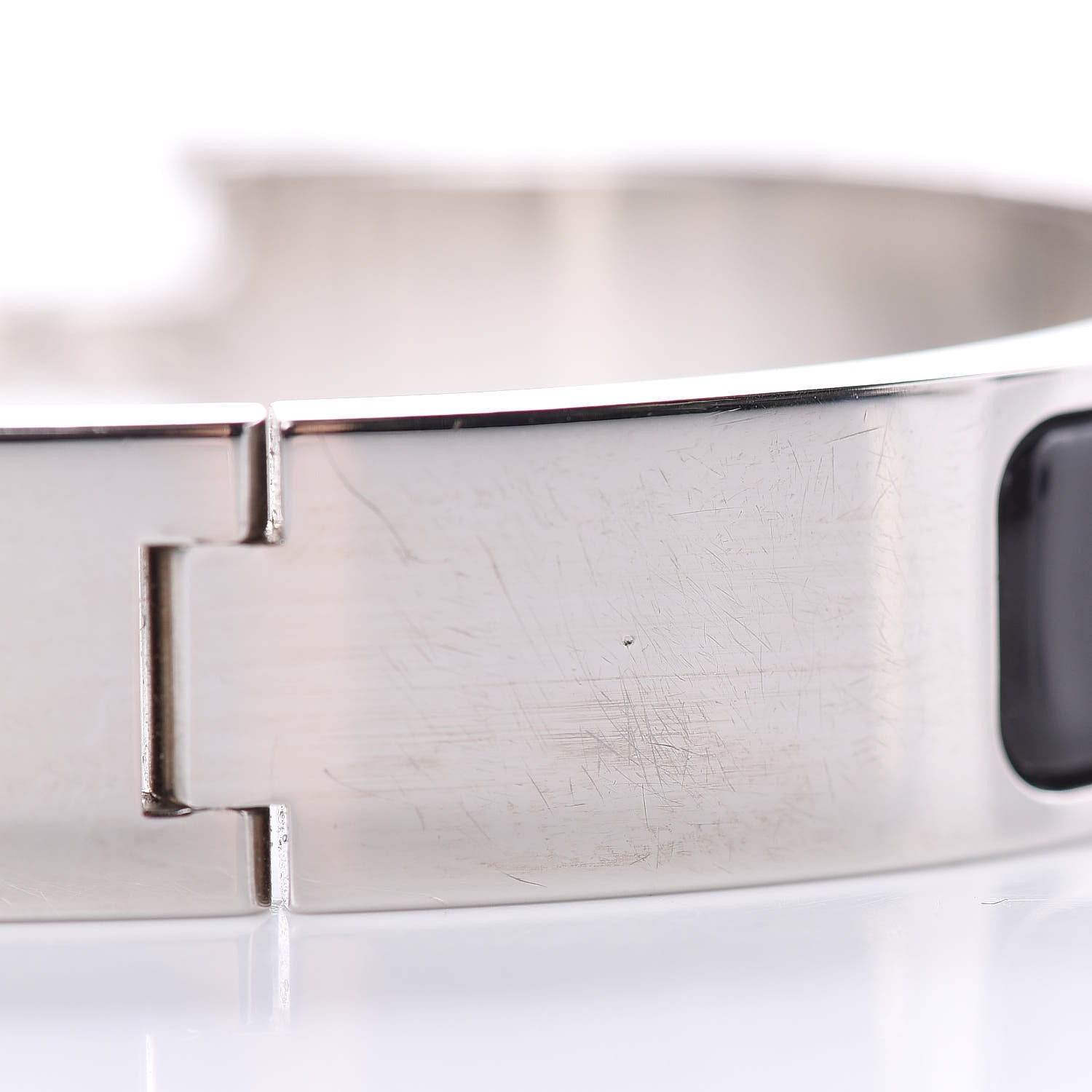 Hermes Enamel Narrow Clic Clac H Bracelet PM Black 4 of 6