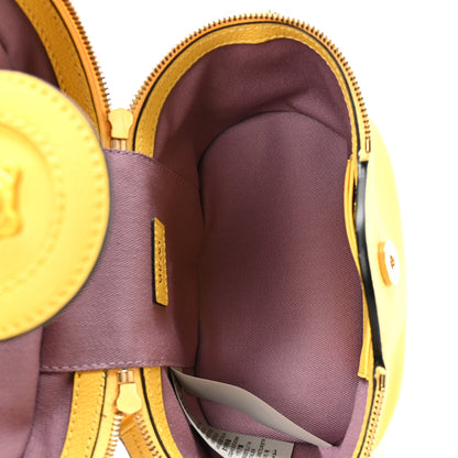 Versace Grained Calfskin Medusa Vanity Case Yellow 5 of 9