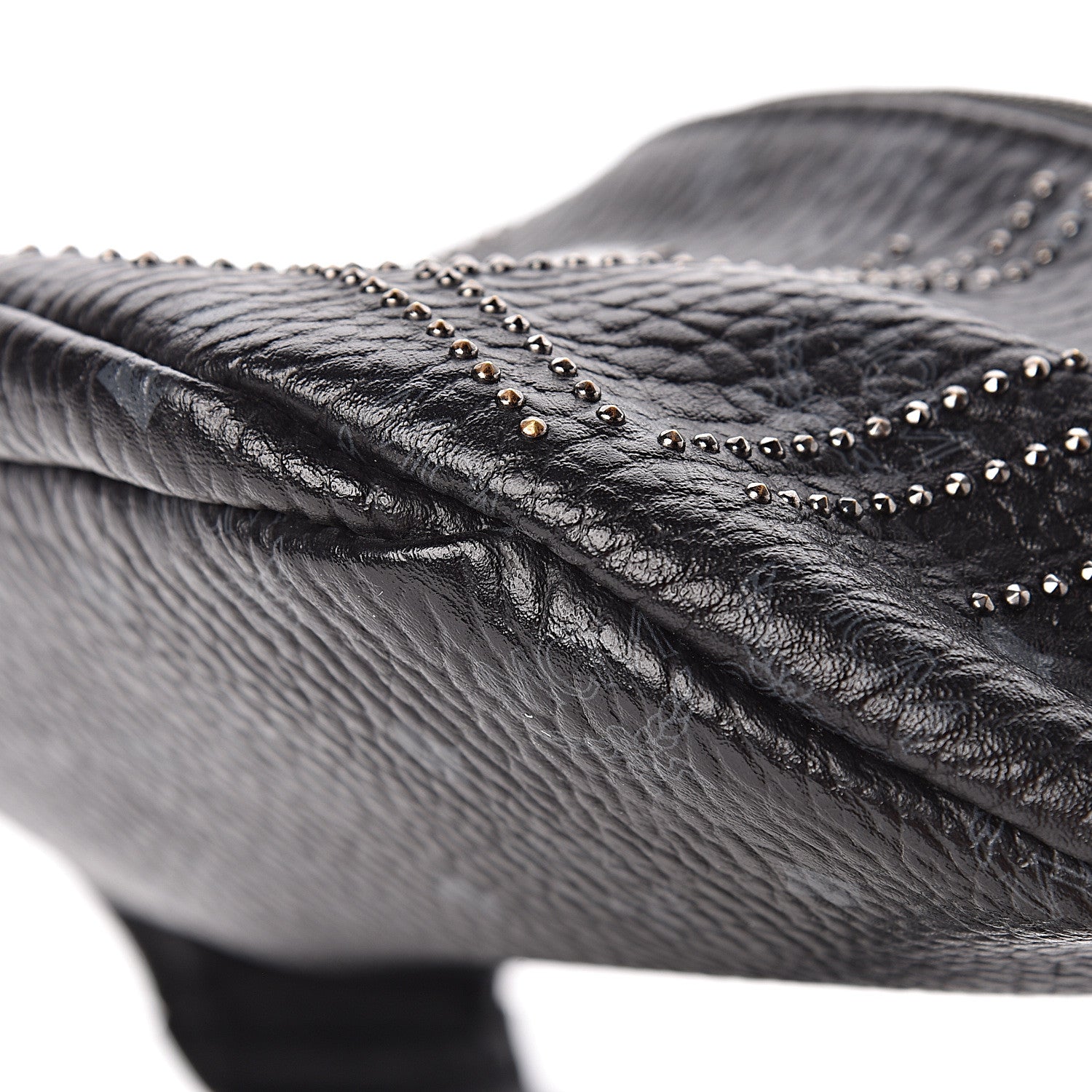 MCM Visetos Studded Belt Bag Black 8 of 9