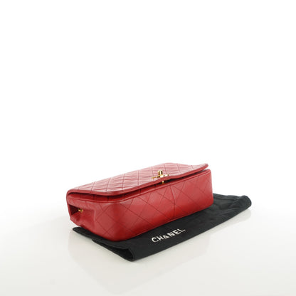 Chanel Lambskin Quilted Medium Single Flap Red 4 of 9