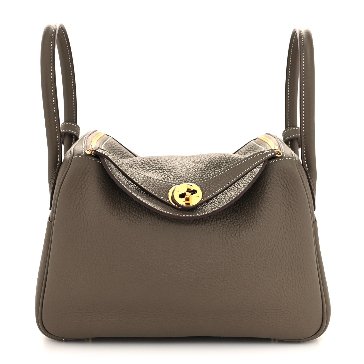 Hermes Taurillon Clemence Lindy 26 Etoupe 1 of 13