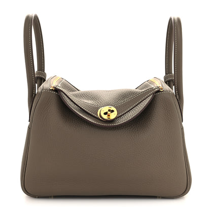 Hermes Taurillon Clemence Lindy 26 Etoupe 1 of 13