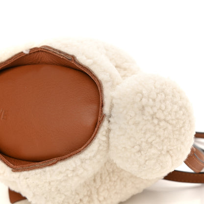 Loewe Shearling Mini Bunny Crossbody Bag Natural 8 of 8