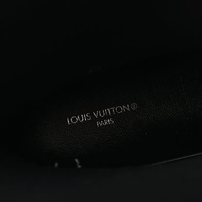 Louis Vuitton Rubber Embossed Monogram Drops Flat Half Boots 37 Black 8 of 10