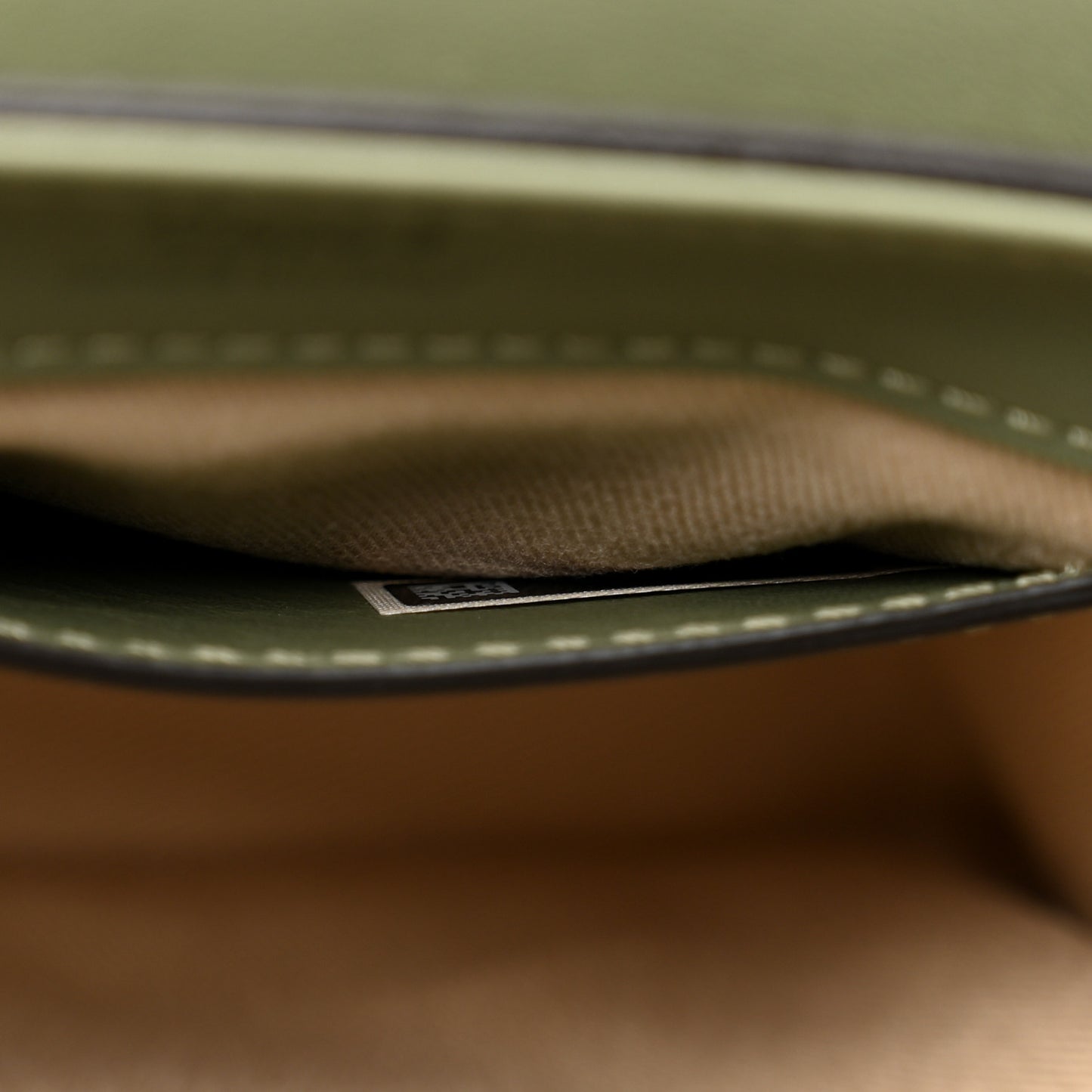 Calfskin Crocodile Embossed Mini C Double Carry Misty Forest