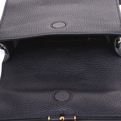 Tom Ford Grained Calfskin Small T Clasp Tara Crossbody Bag Black 13 of 13