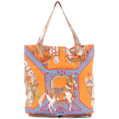 Hermes Silky Pop La Danse du Cheval Marwari Shopper Tote 1 of 12