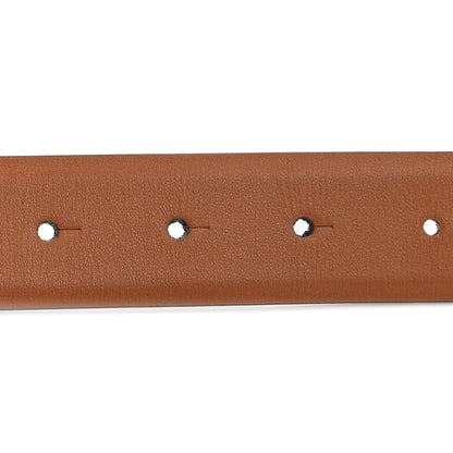Valentino Garavani Glossy Calfskin VLogo Reversible 30mm Belt 85 34 Saddle Brown Black 5 of 10