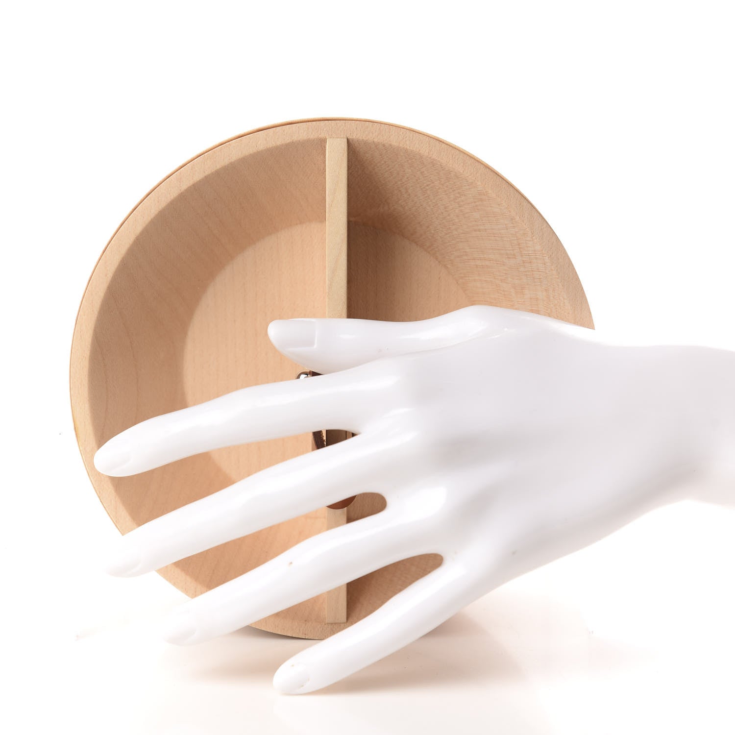 Hermes Wood Tibi Round Box Nature 2 of 10