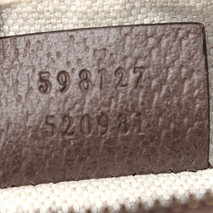 Gucci GG Supreme Monogram Web Mini Ophidia Messenger Brown 7 of 9
