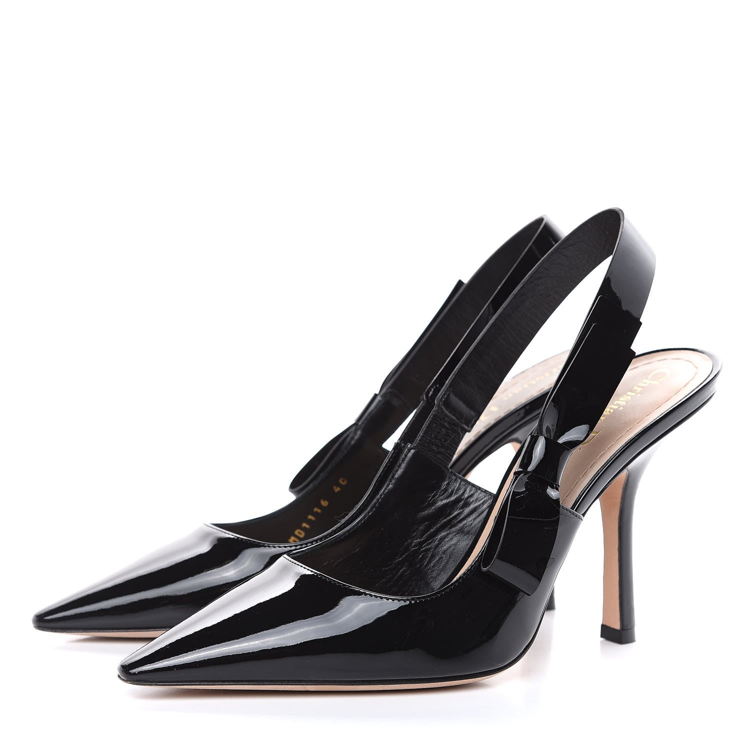 Christian Dior Patent J'Adior Slingback Pumps 40 Black 3 of 9