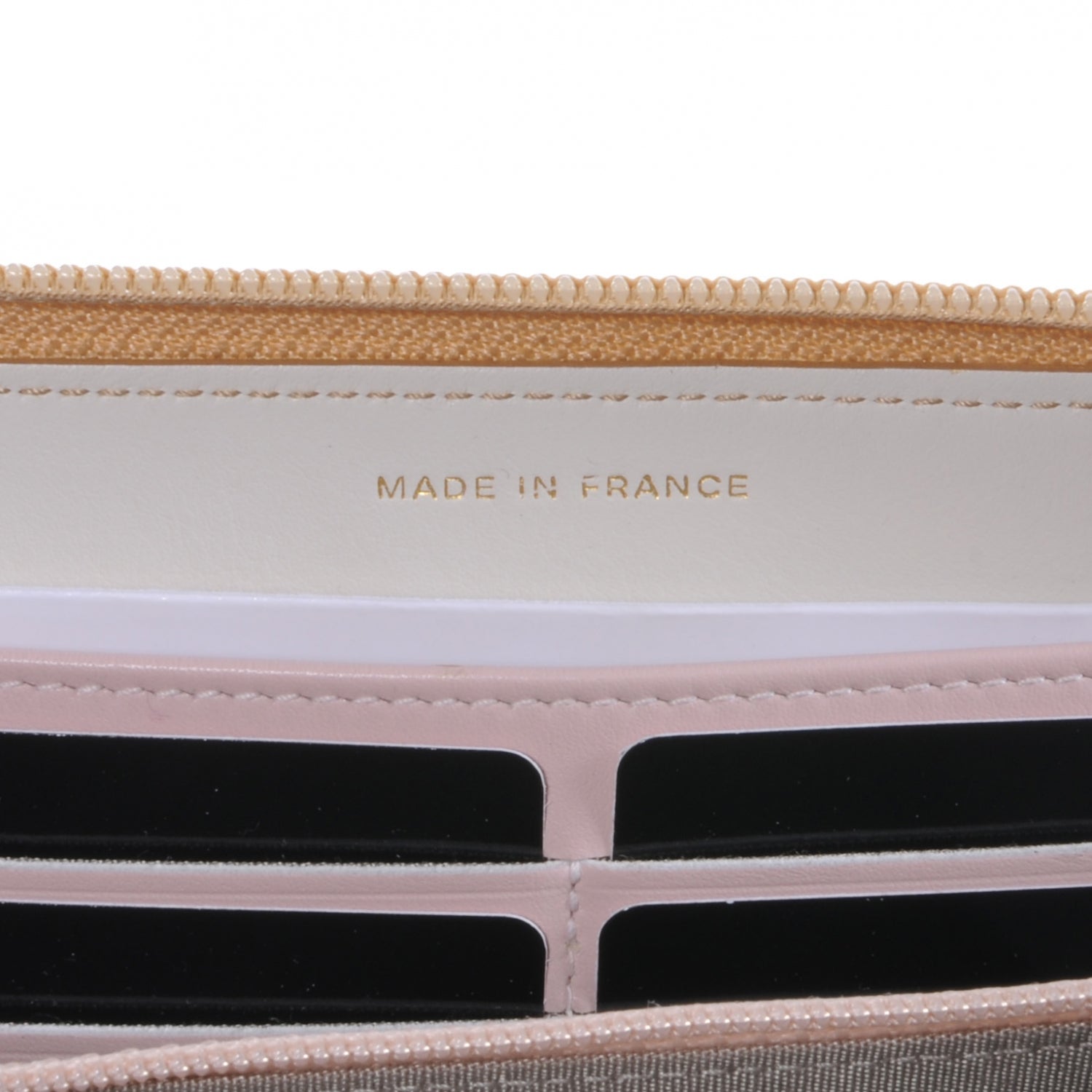 Chanel Calfskin Large Zip Around Wallet Gold 6 of 9