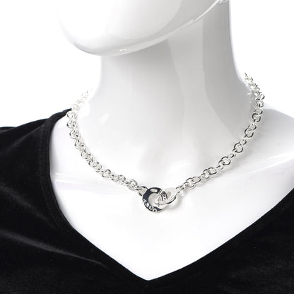 Tiffany Sterling Silver 1837 Circle Clasp Necklace 2 of 4