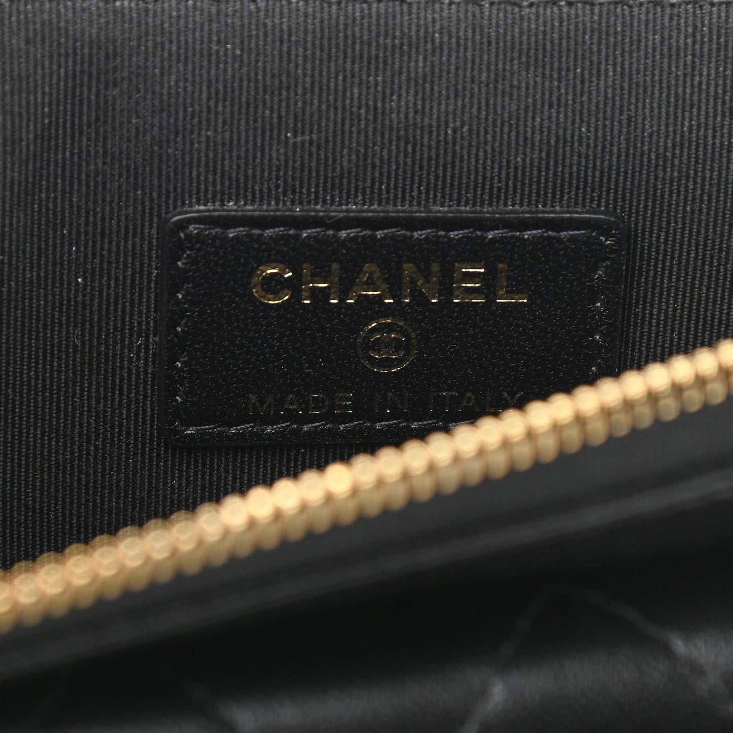 Lambskin Quilted Clutch With Chain Black