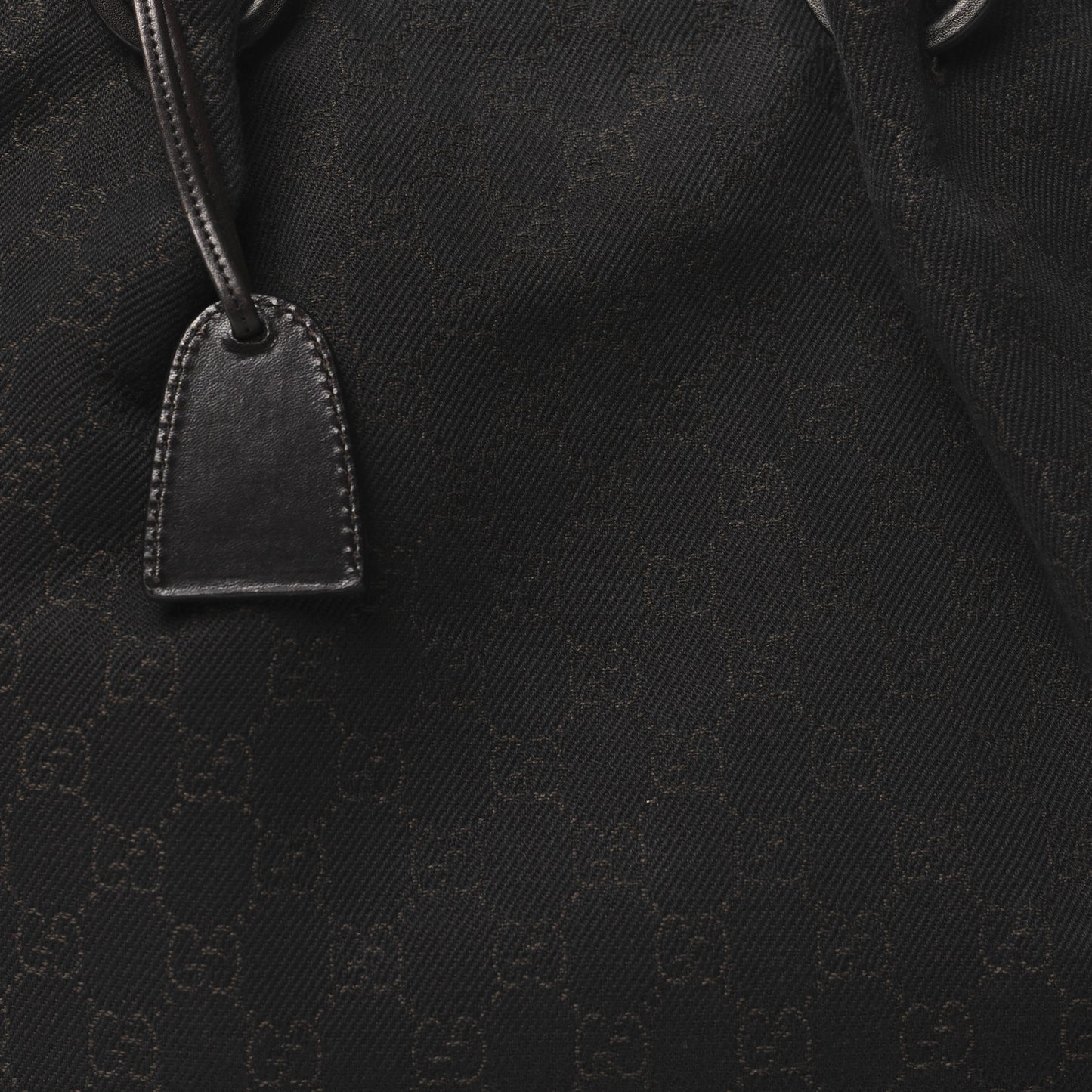 Denim Monogram Calfskin Tote Dark Brown