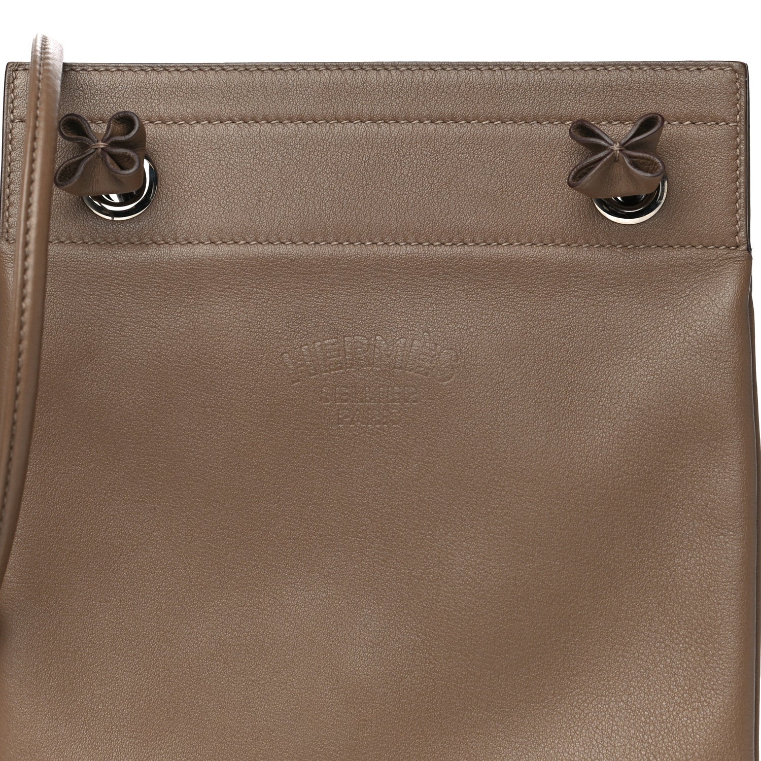 Hermes Cheri Calfskin Mini Aline Etoupe 8 of 10