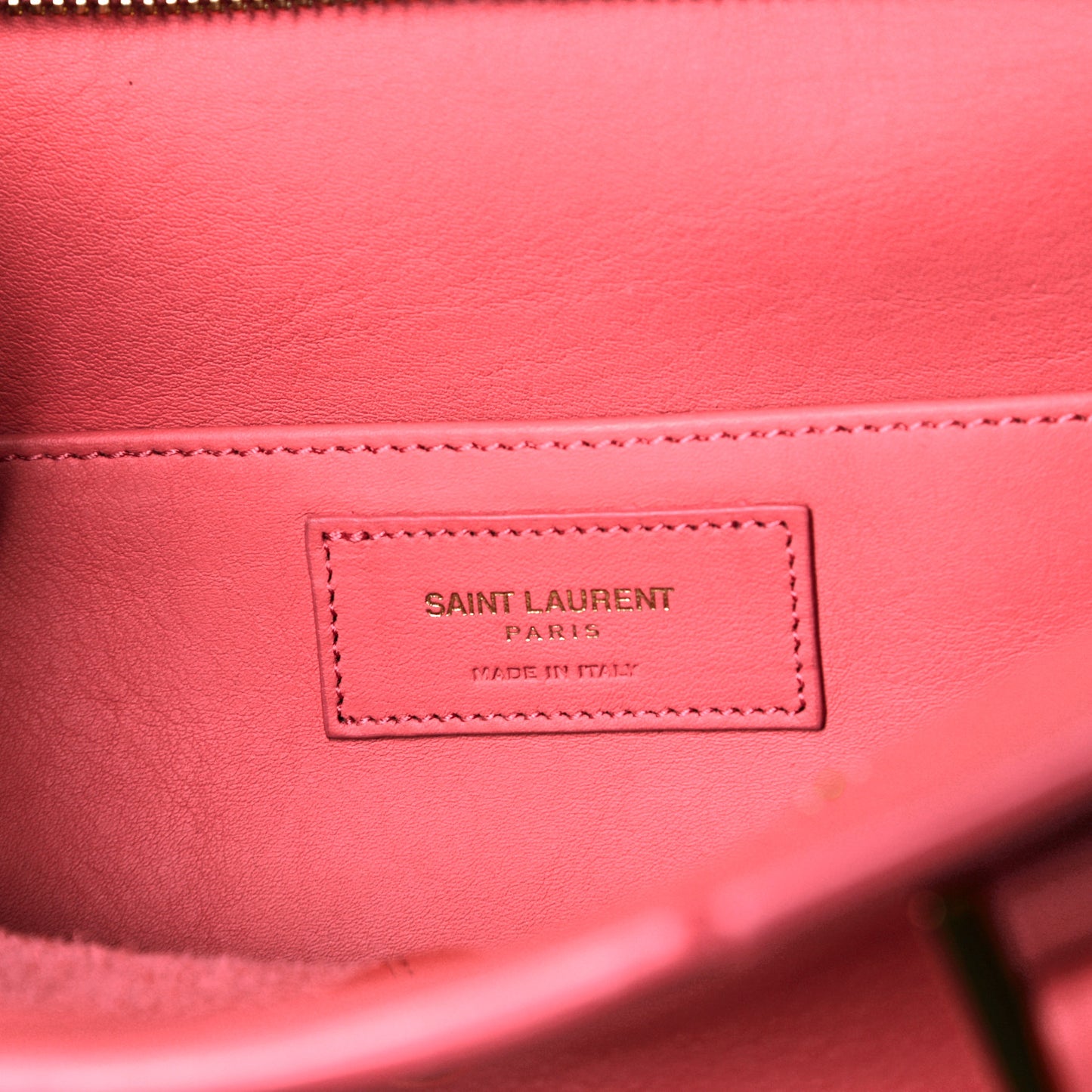 Calfskin Small Monogram Cabas Coral