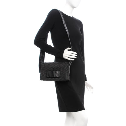 Christian Dior Calfskin Studded Dio(r)evolution Flap Bag Black 2 of 12