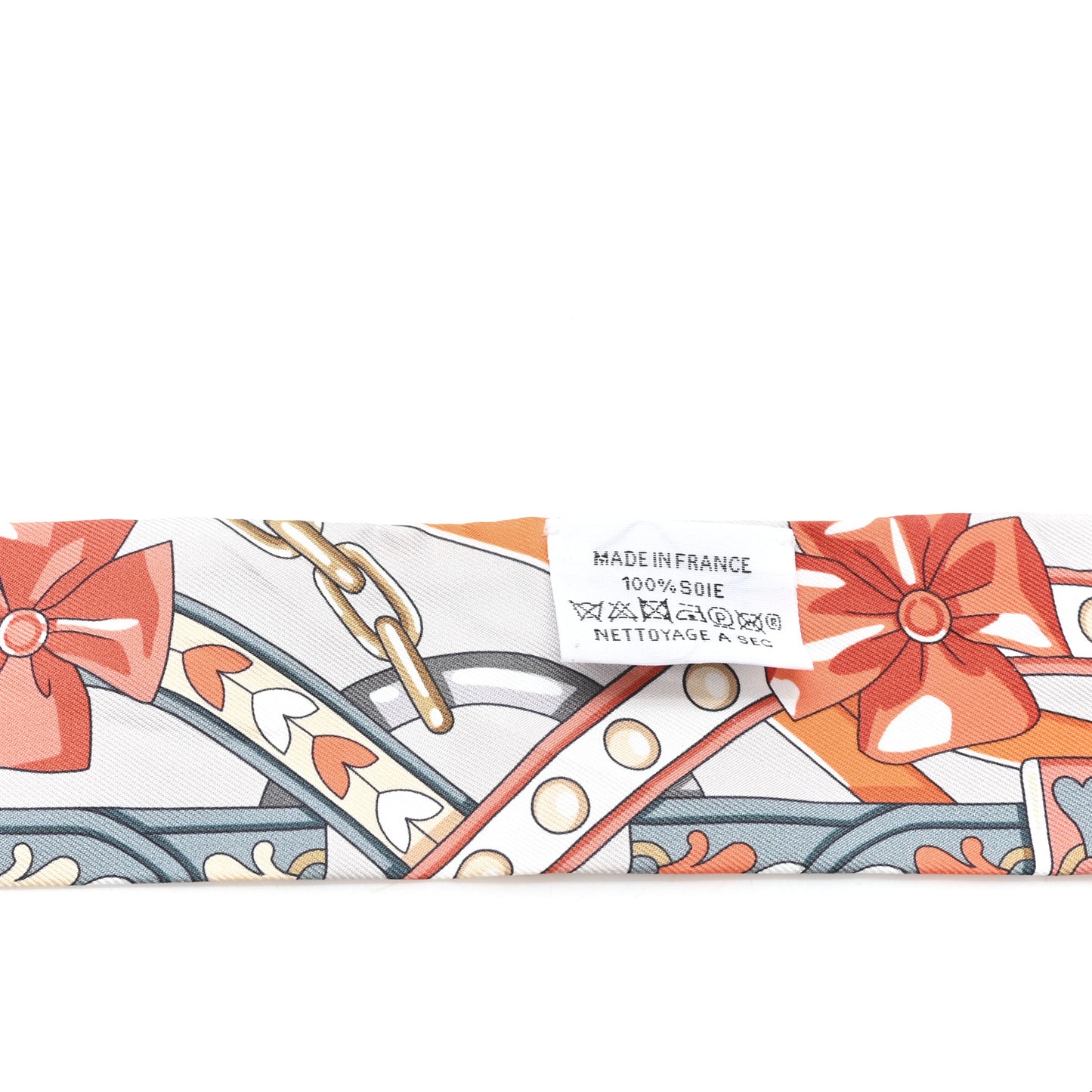 Silk Harnais De Coeur Twilly Gris Perle Orange Gris Bleute