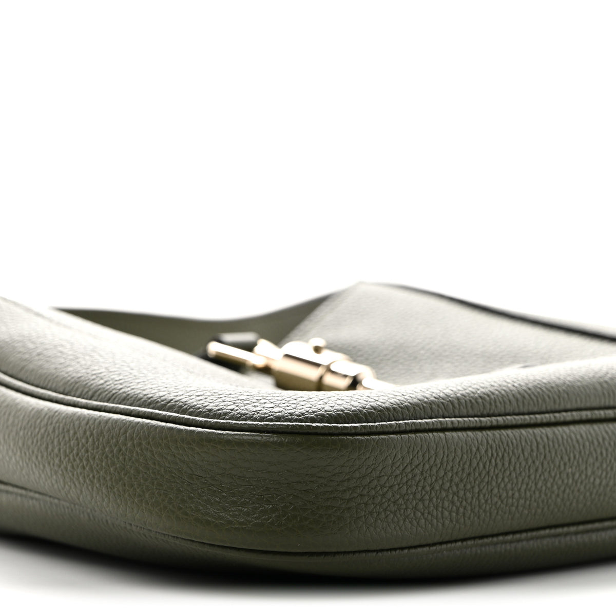 Grand Prix Calfskin Web Medium Jackie 1961 Hobo Dark Green
