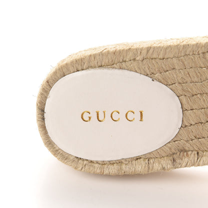 Gucci Nappa Matelasse GG Marmont Espadrille Slippers 39 Great White 8 of 10