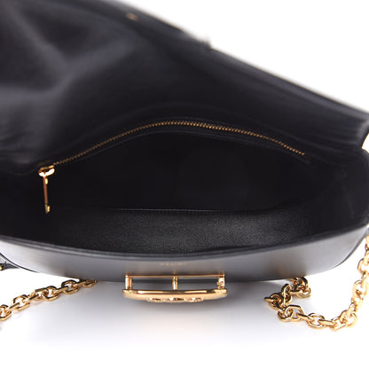 Celine Shiny Calfskin Medium Chain Maillon Triomphe Black 5 of 8