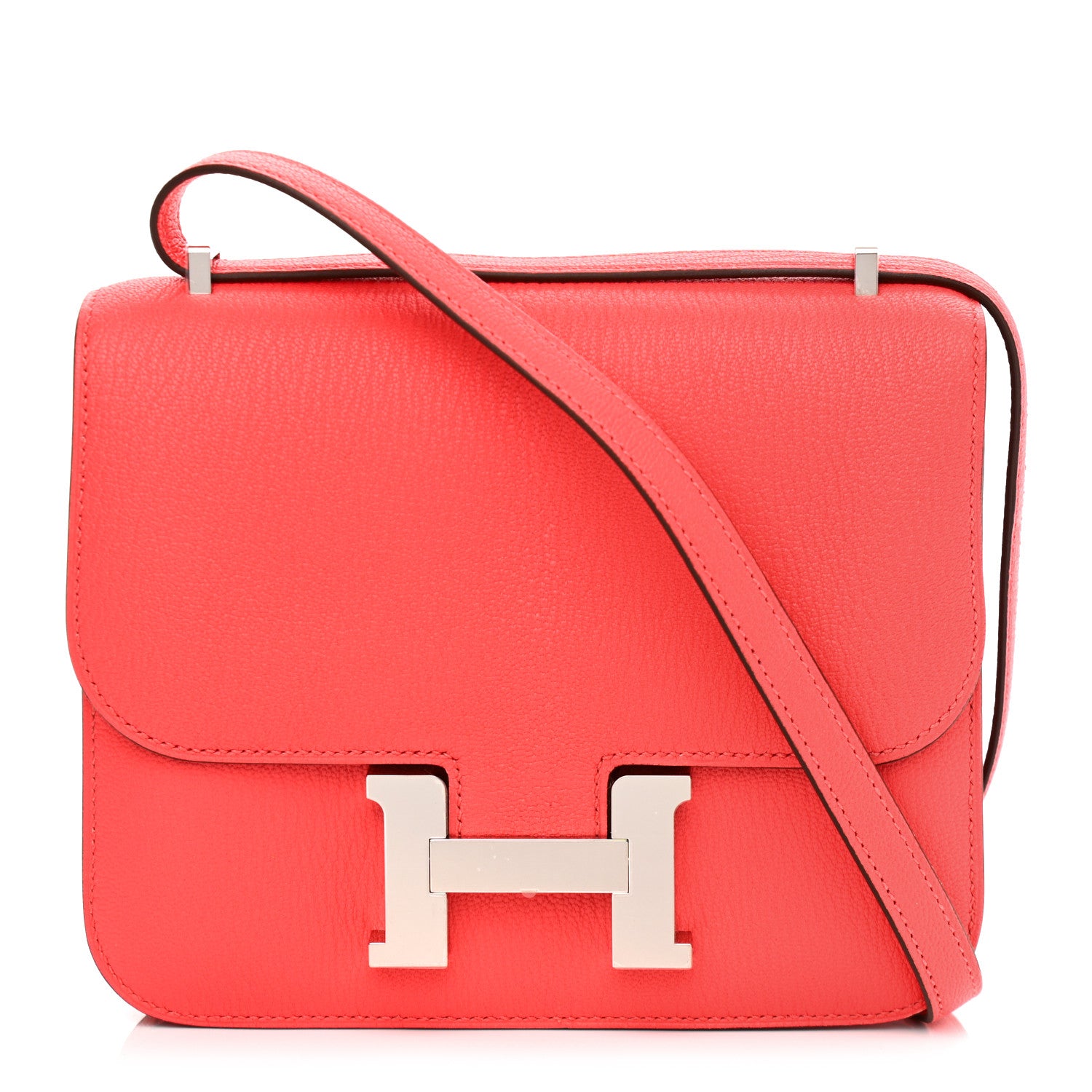 Hermes Chevre Mysore Verso Constance 18 Rose Texas Rose Ete 1 of 10
