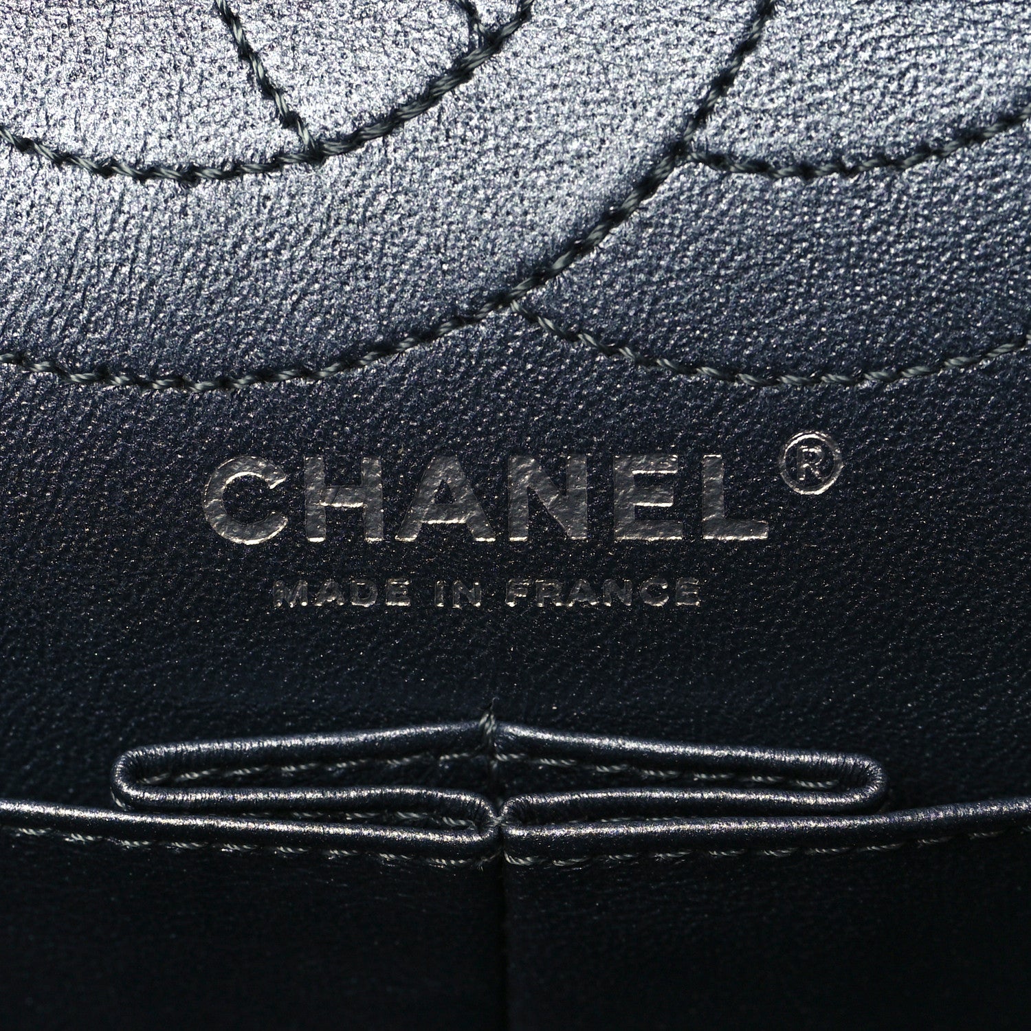 Chanel Metallic Calfskin Quilted 2.55 Reissue 227 Flap Charcoal 6 of 9