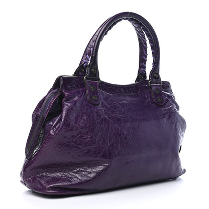 Balenciaga Agneau Classic Hardware Step Violet 3 of 11
