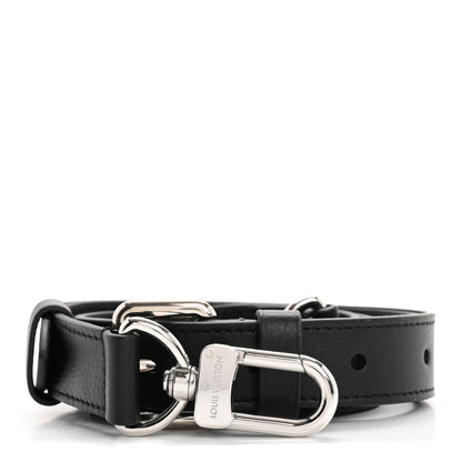 Louis Vuitton Calfskin 16mm Adjustable Shoulder Strap Black 1 of 4