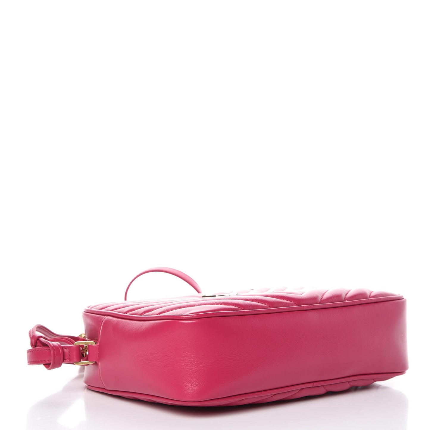 Calfskin Matelasse Monogram Lou Camera Bag Bright Pink
