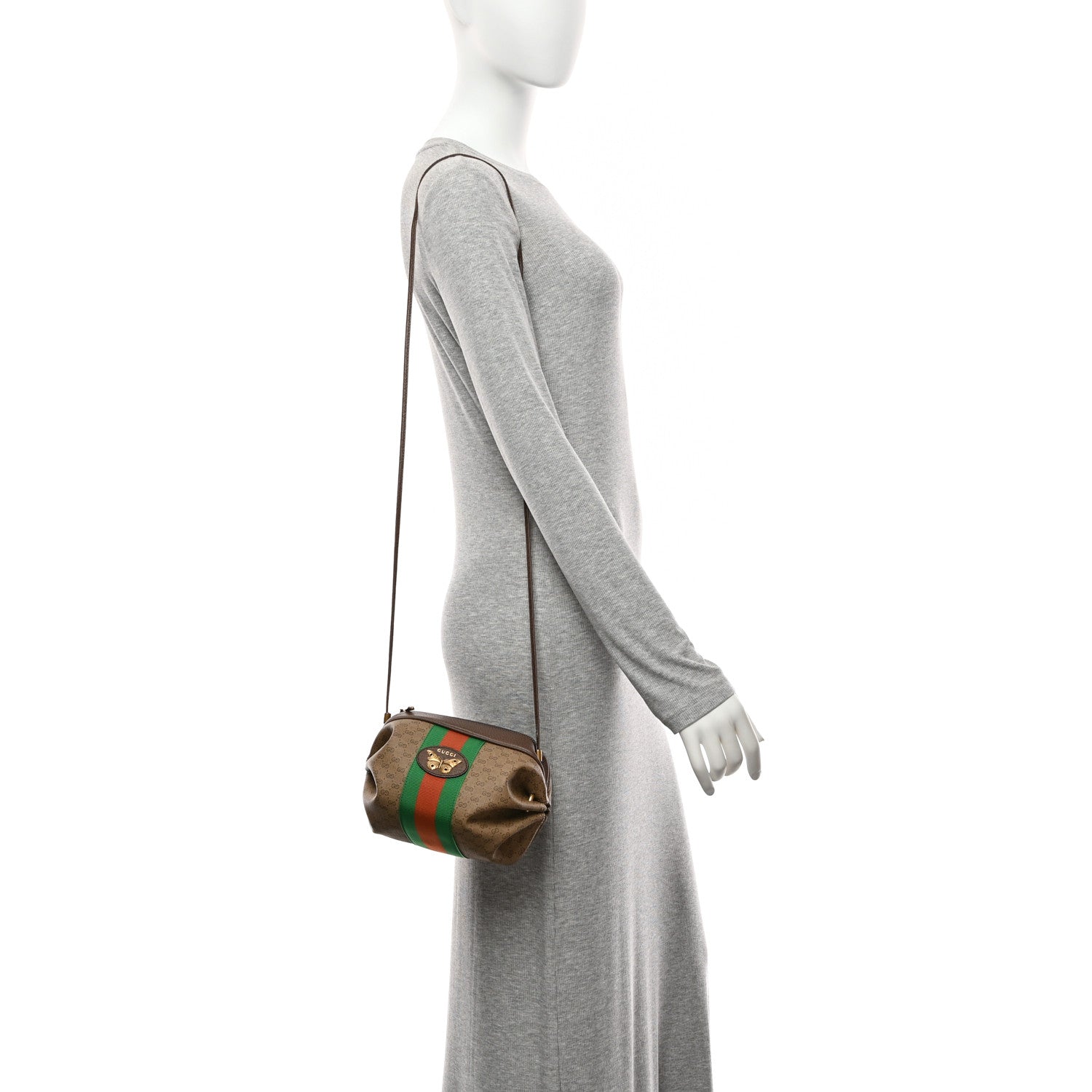 Gucci Mini Vintage GG Supreme Monogram Web Butterfly New Candy Crossbody Beige New Acero 2 of 11